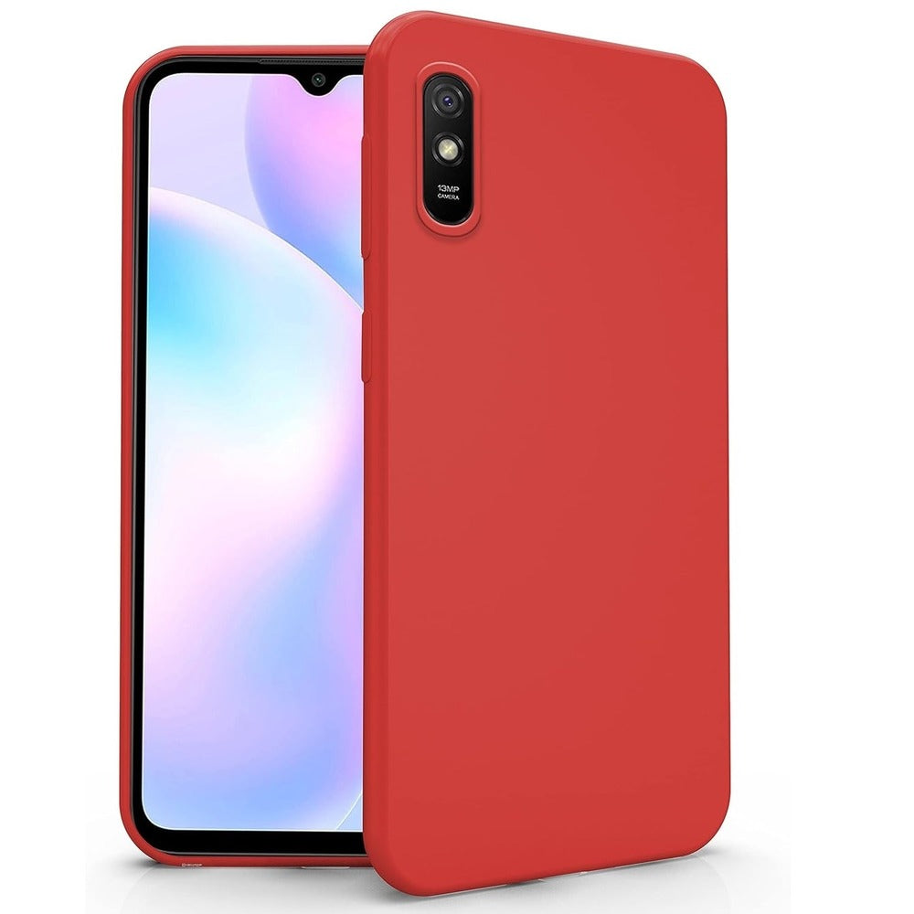 Funda Case para Xiaomi Redmi 9A Soft Feeling Antishock Rojo