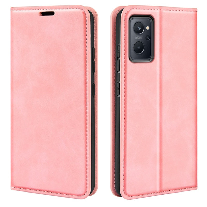 Funda Case para Realme 9I Flip Cover Rosa Antishock