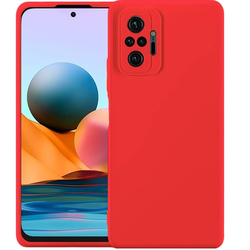 Funda para Xiaomi Redmi Note 10 Soft Feeling Antishock Rojo