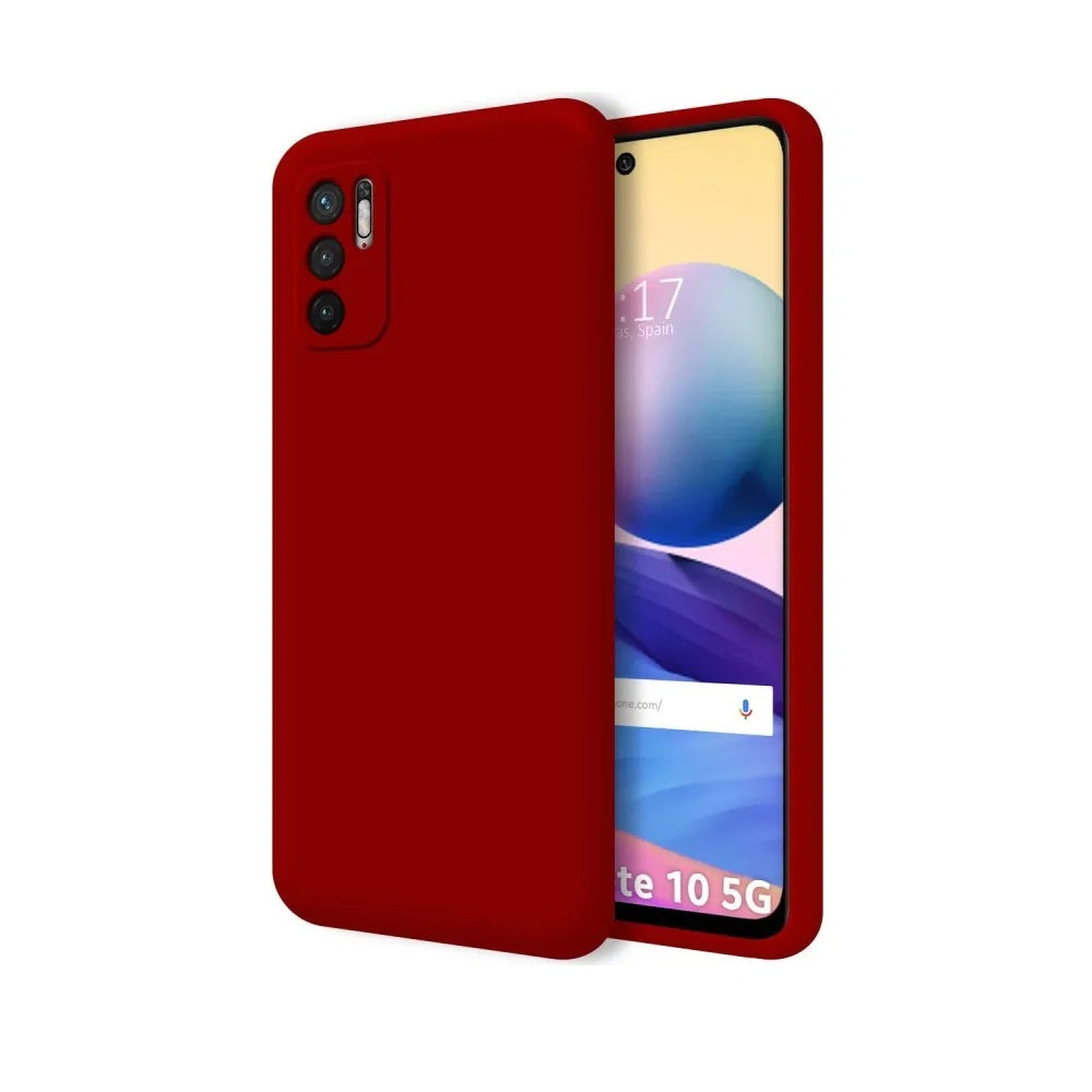 Funda Case de Xiaomi Note 10 5G Soft Feeling Antishock Rojo