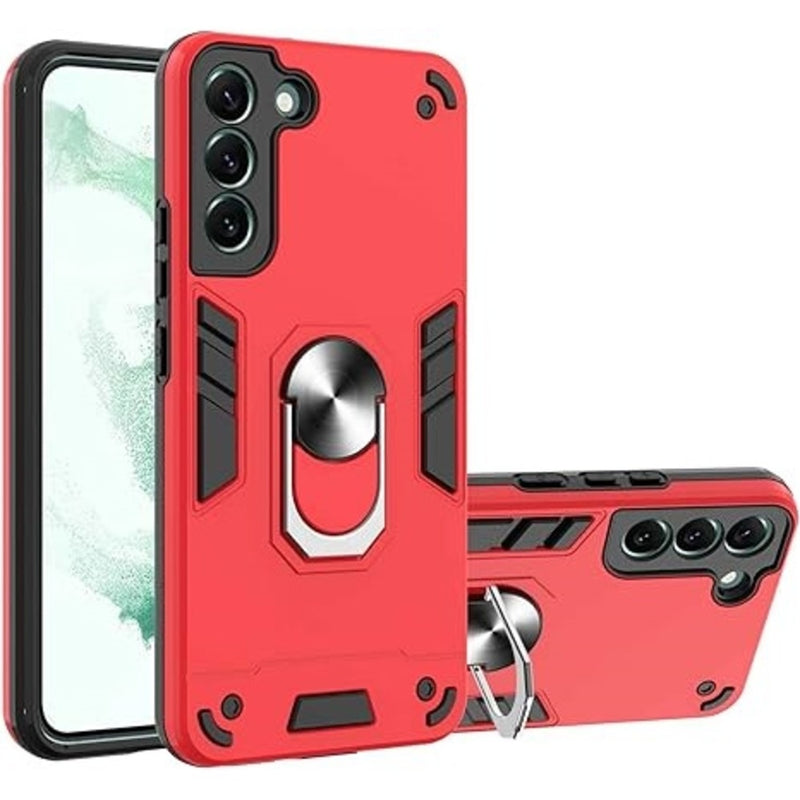 Funda Case para Samsung S23 Plus con Anillo Metálico Rojo