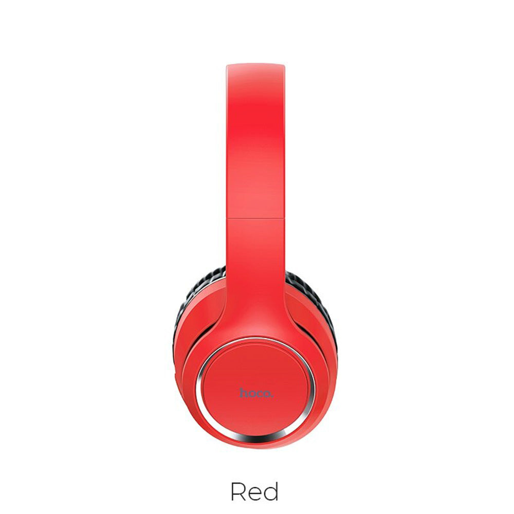 Audífonos Bluetooth V5,0 Journey Hoco W28 Rojo Inalámbrico