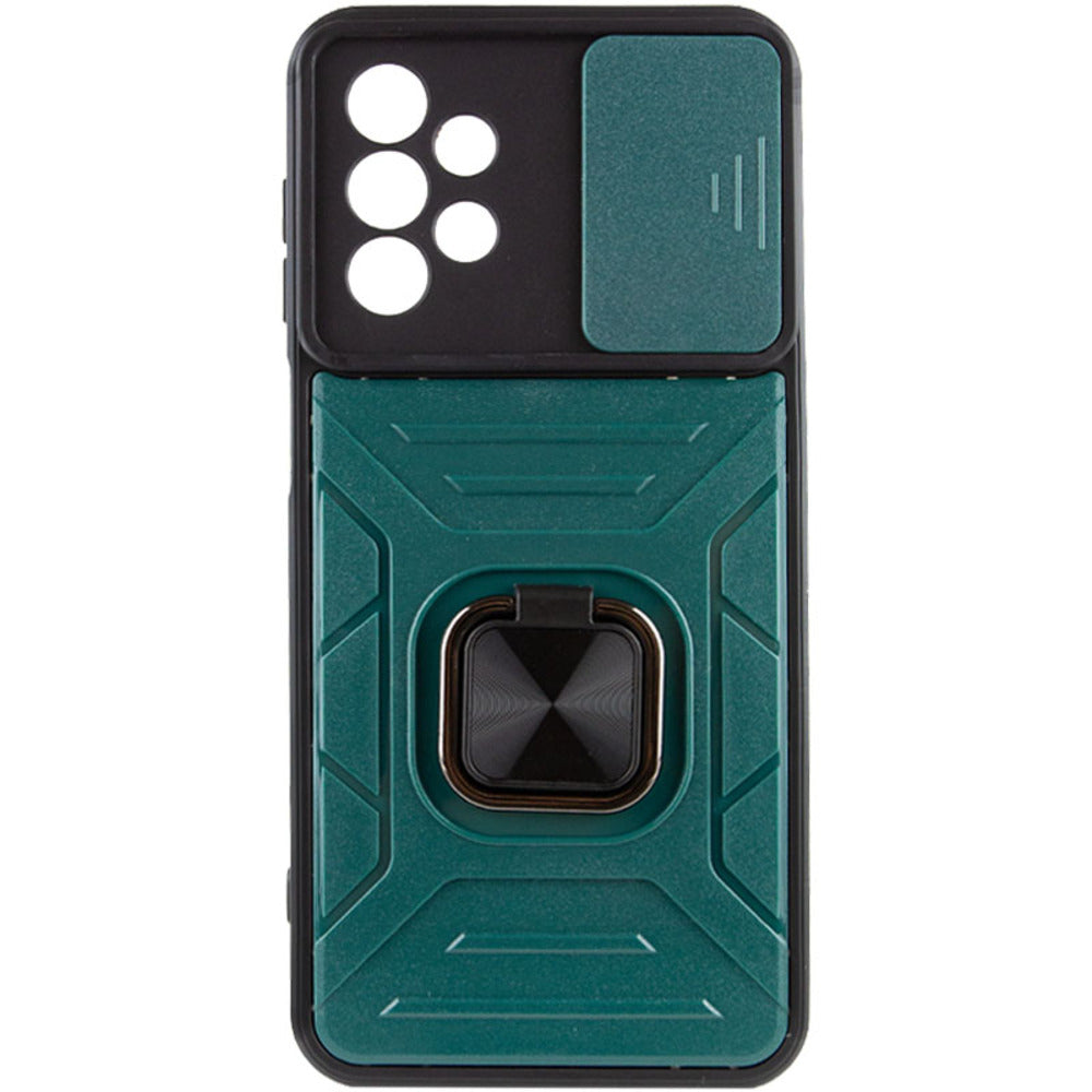 Funda para Samsung A32 4G Robot Verde con Aro y Protector