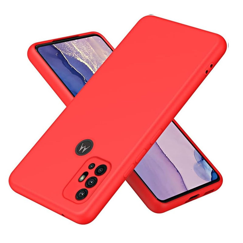 Funda Case para Motorola G30 Soft Feeling Antishock Rojo