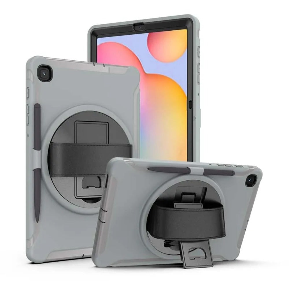 Funda para iPad 10.9" 2022 Armor Gris Giratorio + Parante