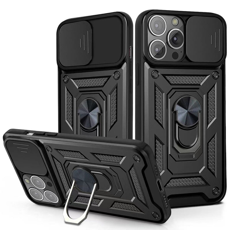 Funda para Xiaomi Note 10 5G Holder Protector Camara Negro