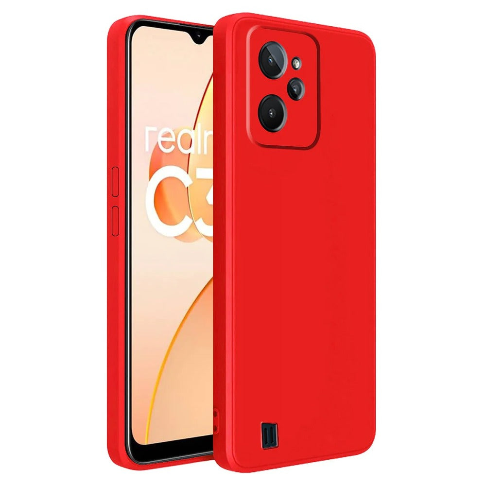 Funda for Realme C31 Soft Feeling Antishock Rojo Resistente