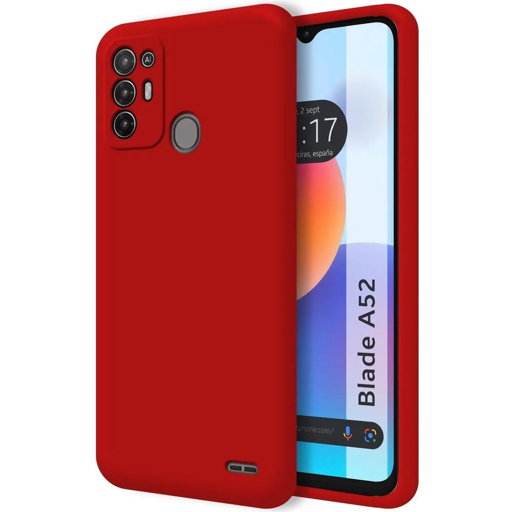 Funda para ZTE A52 Soft Feeling Antishock Rojo Resistente