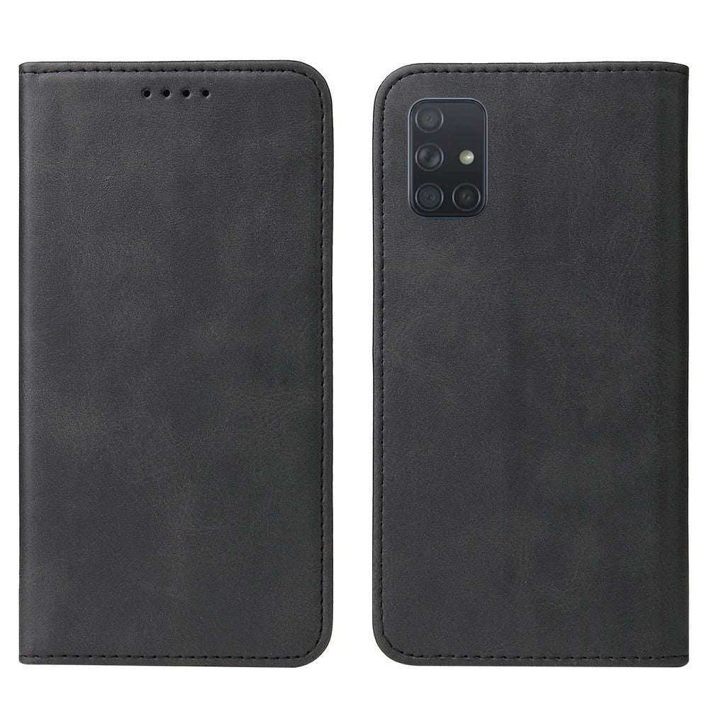 Funda Case para Samsung A51 Flip Cover Negro Antigolpe