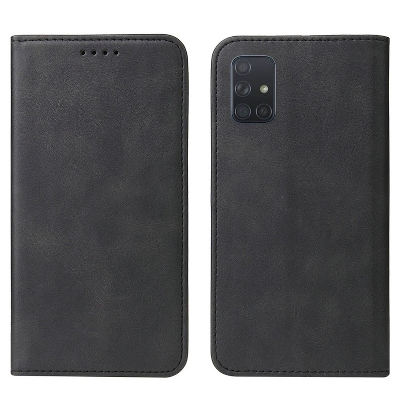 Funda Case para Samsung A51 Flip Cover Negro Antigolpe