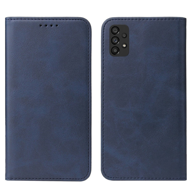 Funda Case para Samsung A73 Flip Cover Azul Antishock