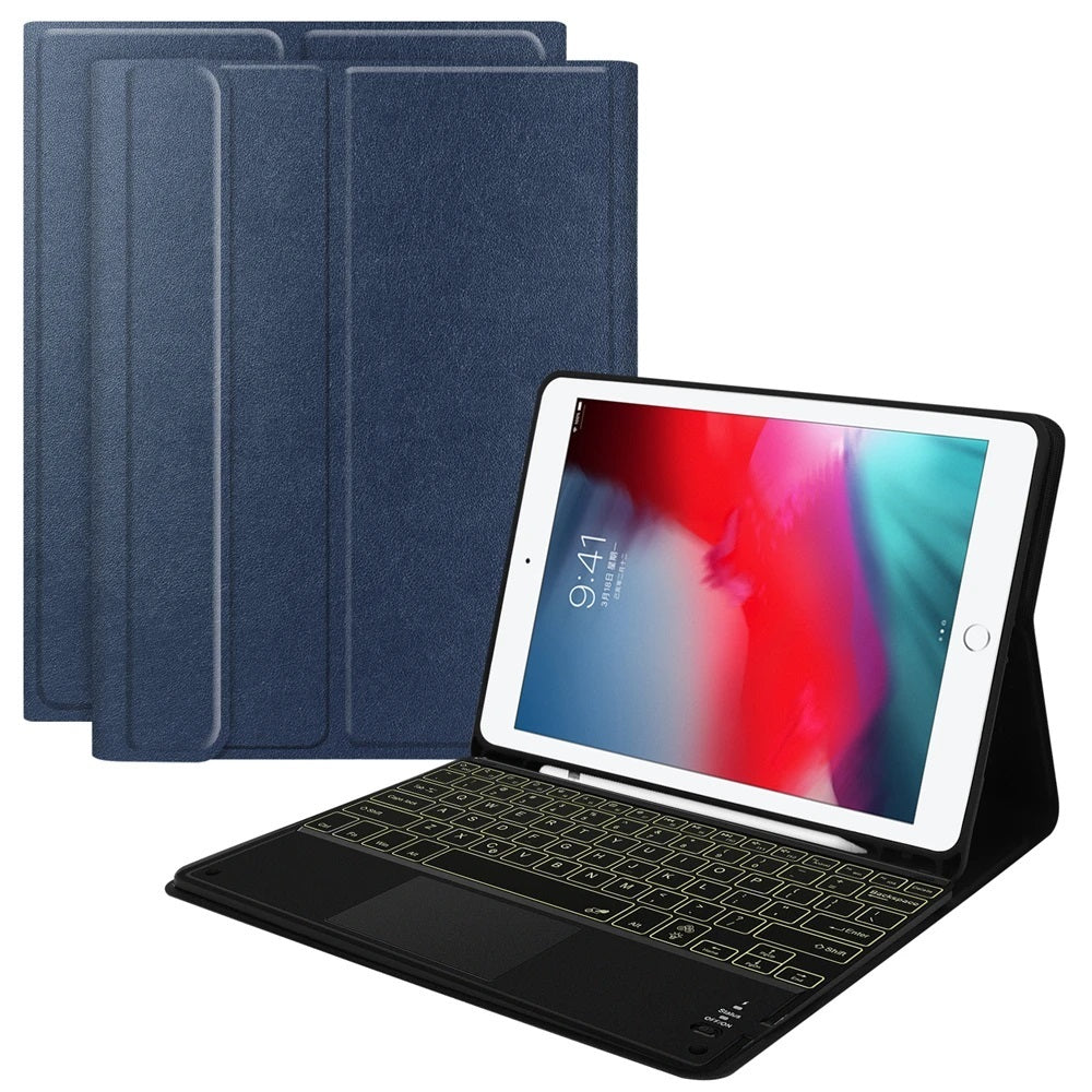 Funda con Teclado y Portalápiz for iPad 9na Gen 10.2" Azul