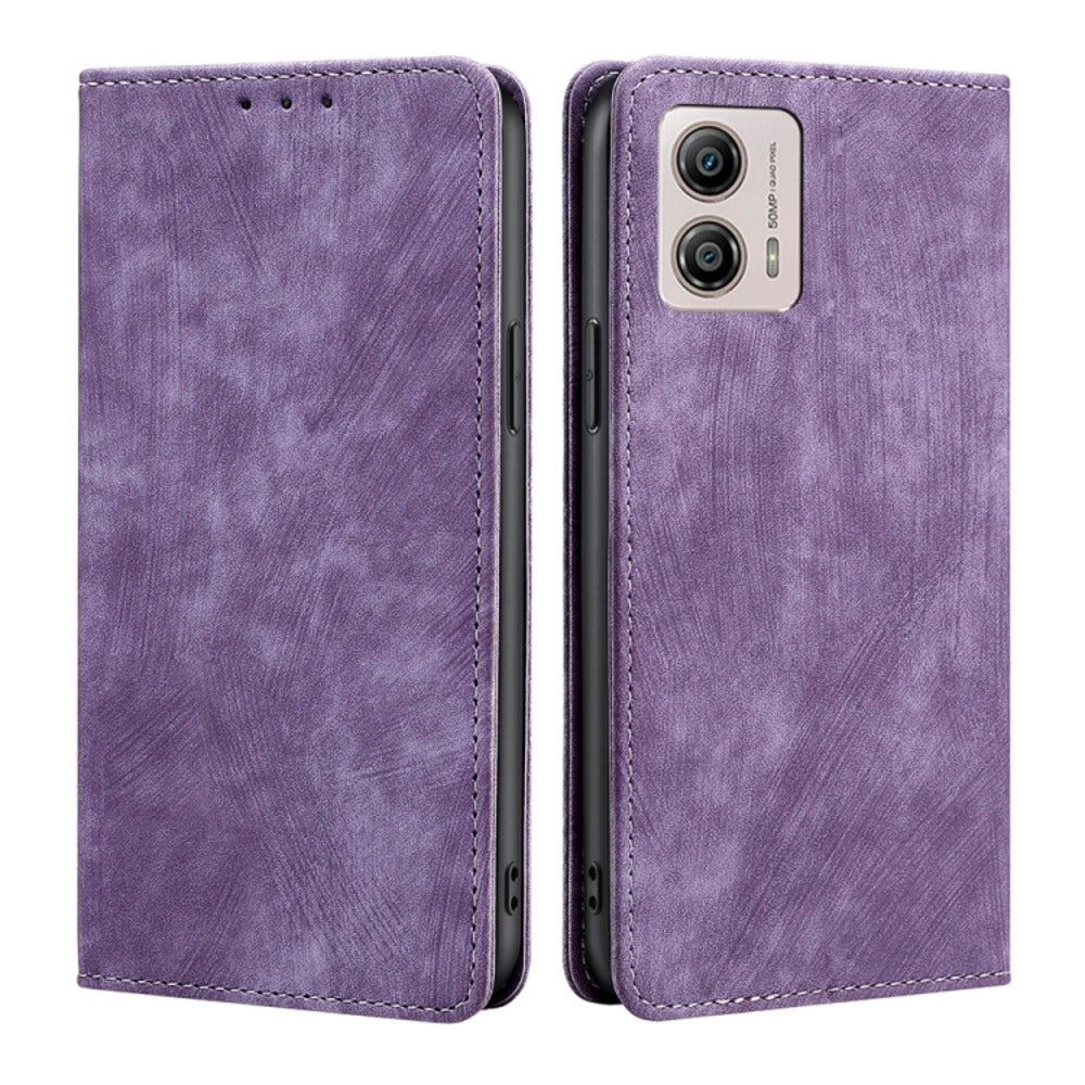 Funda Case for Motorola Moto G23 Flip Cover Lila Antishock