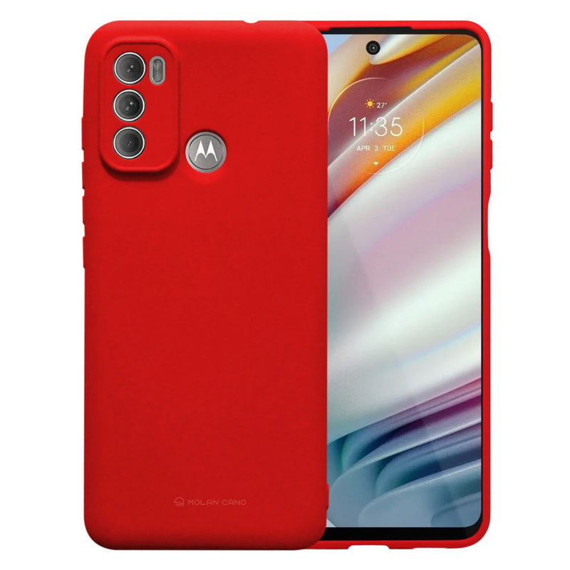 Funda Case para Motorola G60 Soft Feeling Antishock Rojo