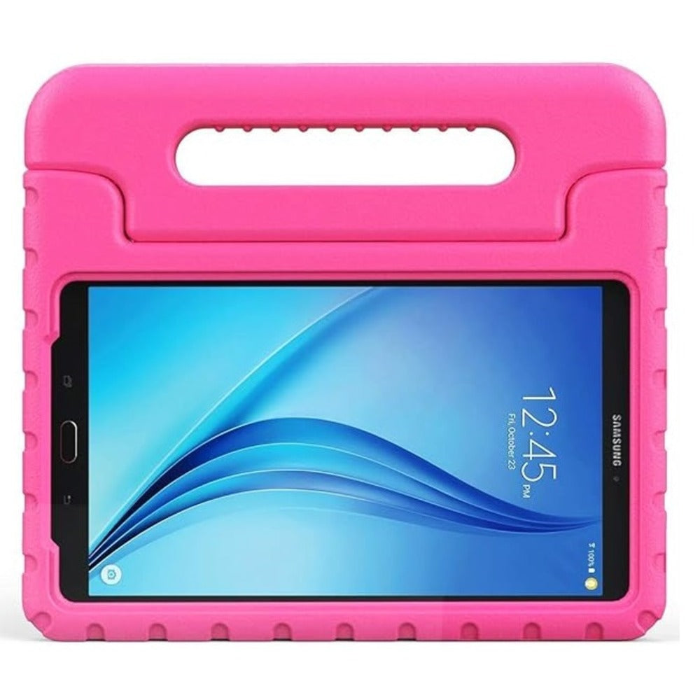 Funda para Samsung Tab A7 de Maleta en Goma Rosada Antishock