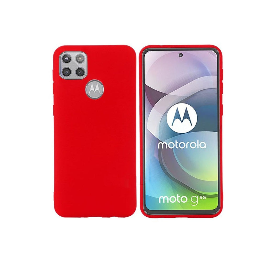 Funda Case para Motorola G 5G Soft Feeling Antishock Rojo