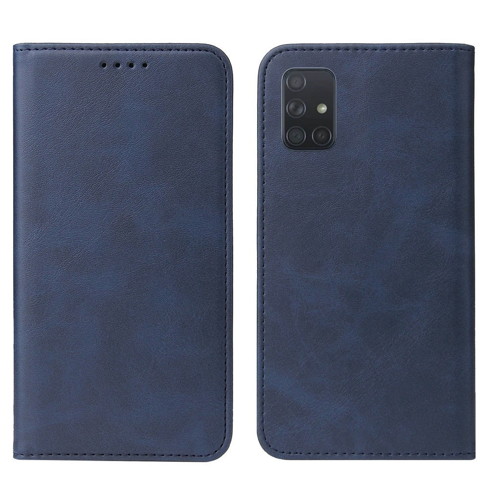 Funda Case para Samsung A51 Flip Cover Azul Antishock