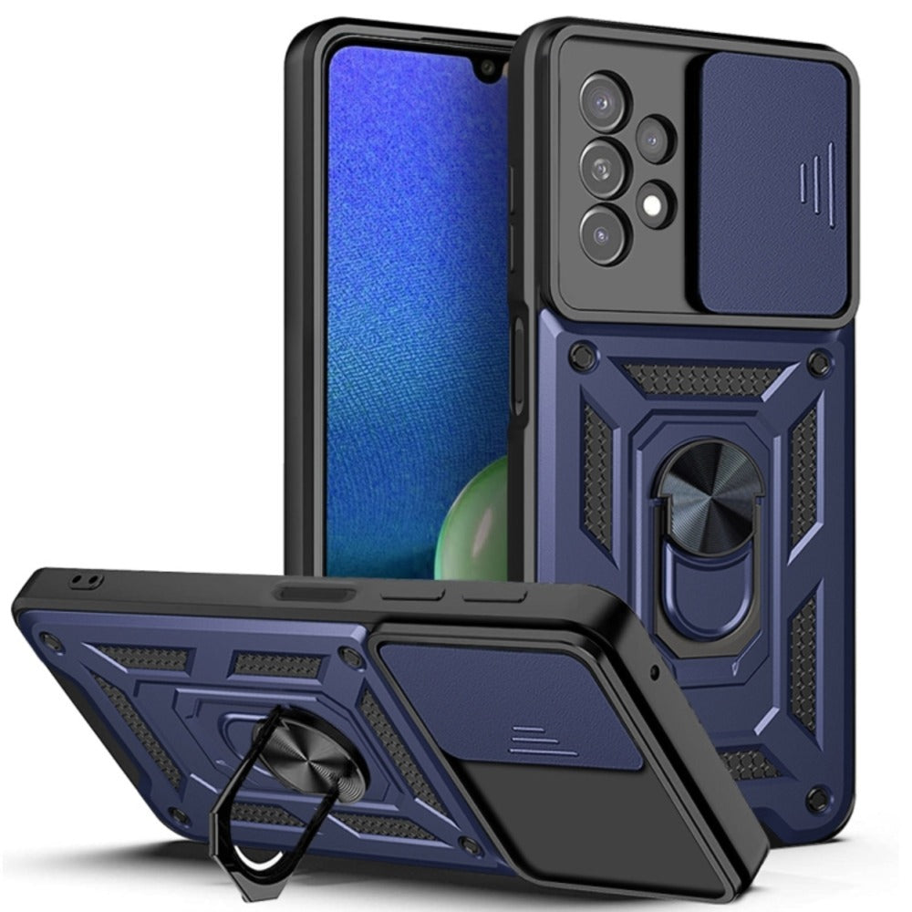 Funda Case para Samsung A13 4G Holder Protector Camara Azul