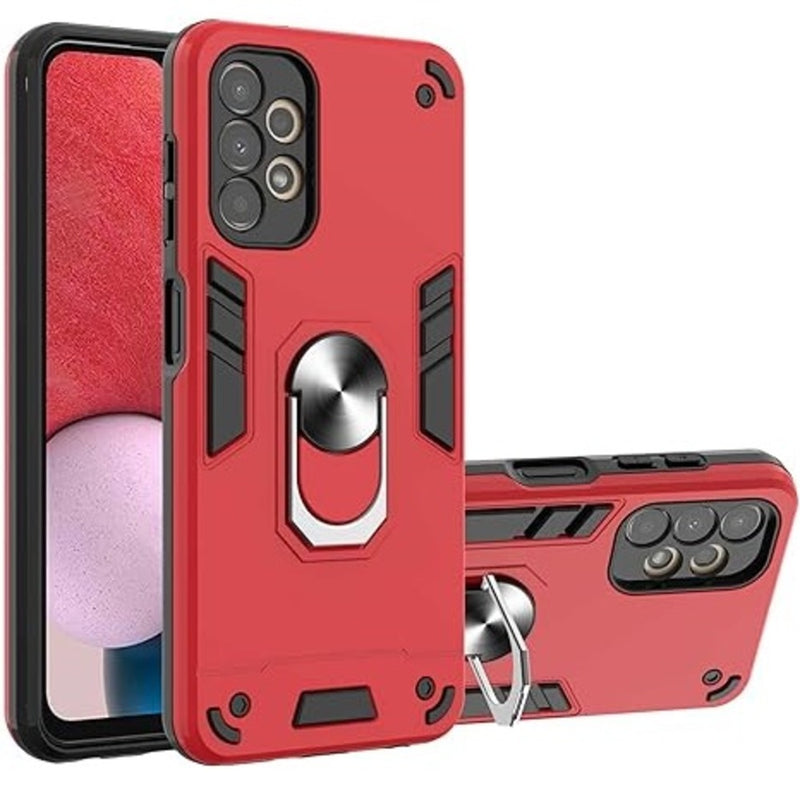 Funda para Samsung A53 con Anillo Metálico Rojo Antishock