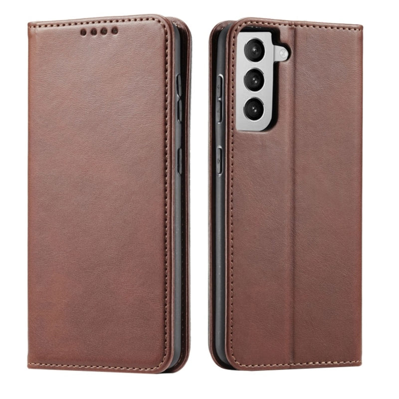 Funda Case for Samsung S21 Plus Flip Cover Marrón Antishock