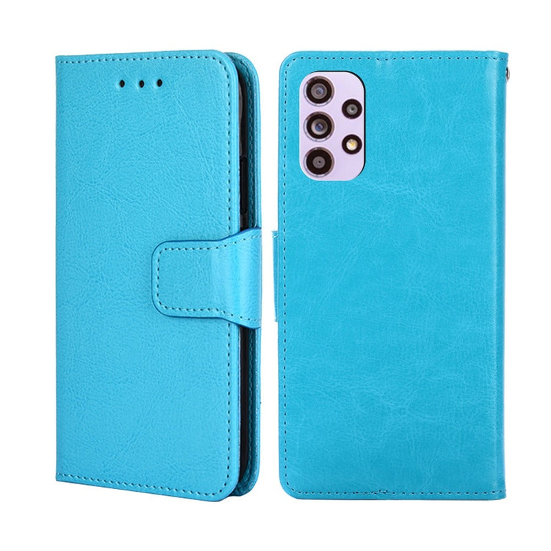 Funda Case para Samsung A33 Flip Cover Celeste Antishock