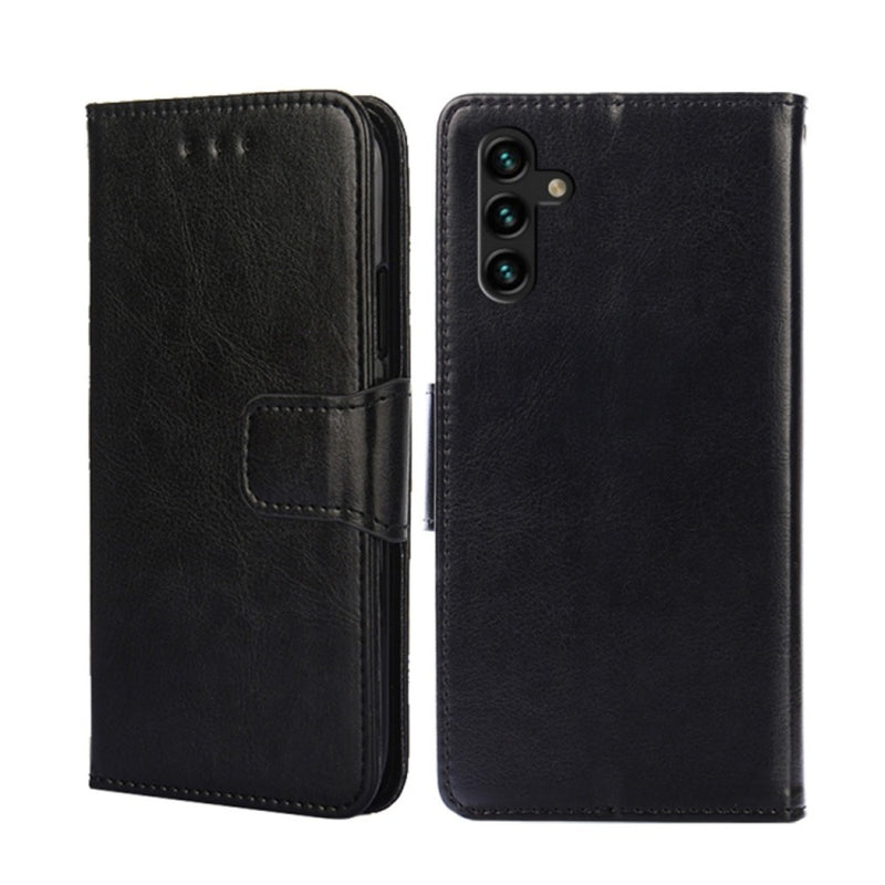 Funda Case para Samsung A13 5G Flip Cover Negro Antishock