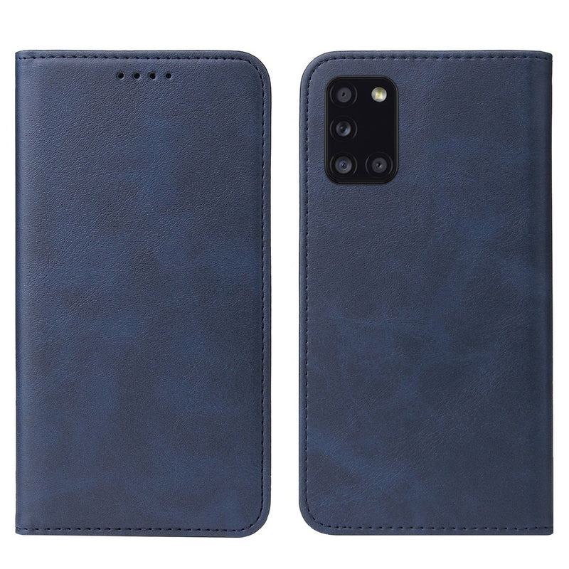 Funda Case para Samsung A31 Flip Cover Azul Antishock