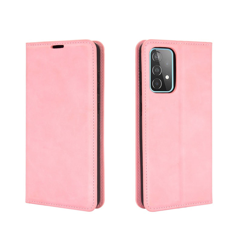 Funda Case para Samsung A52 Flip Cover Rosa Antishock