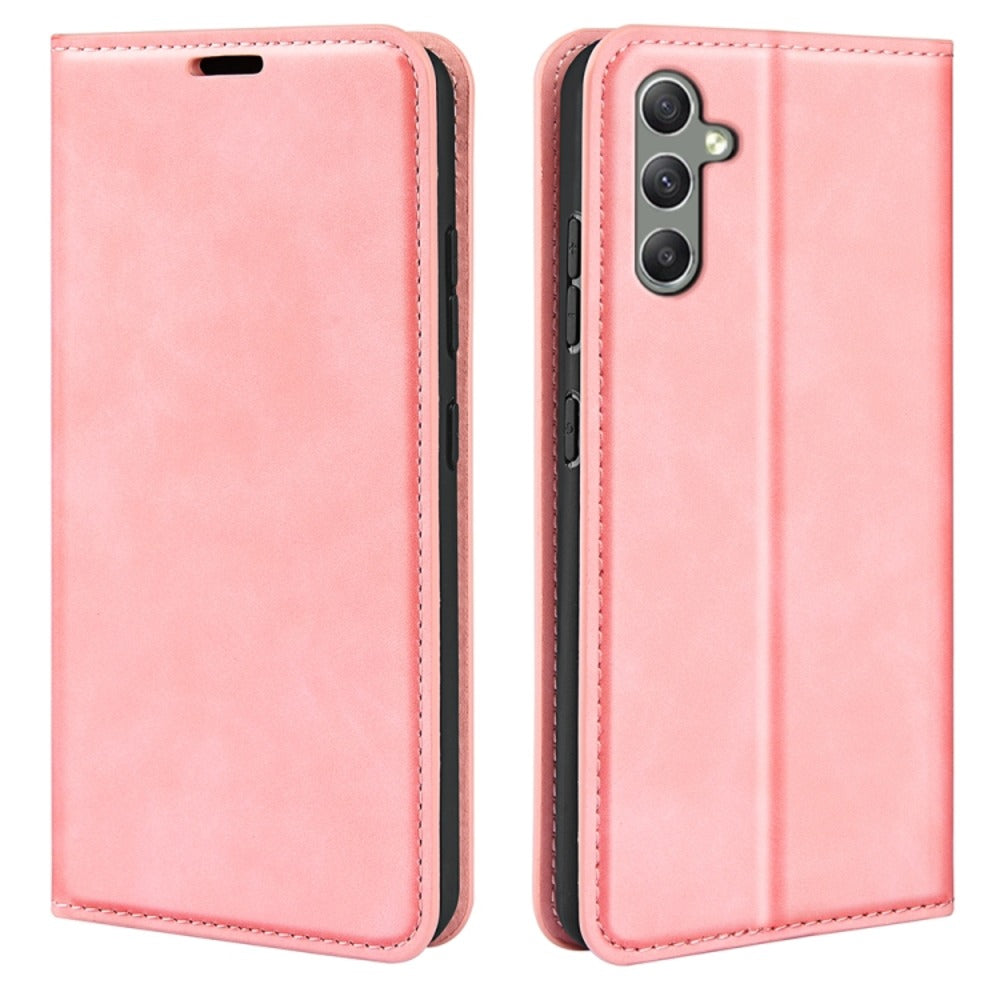 Funda Case para Samsung A24 Flip Cover Rosa Antishock