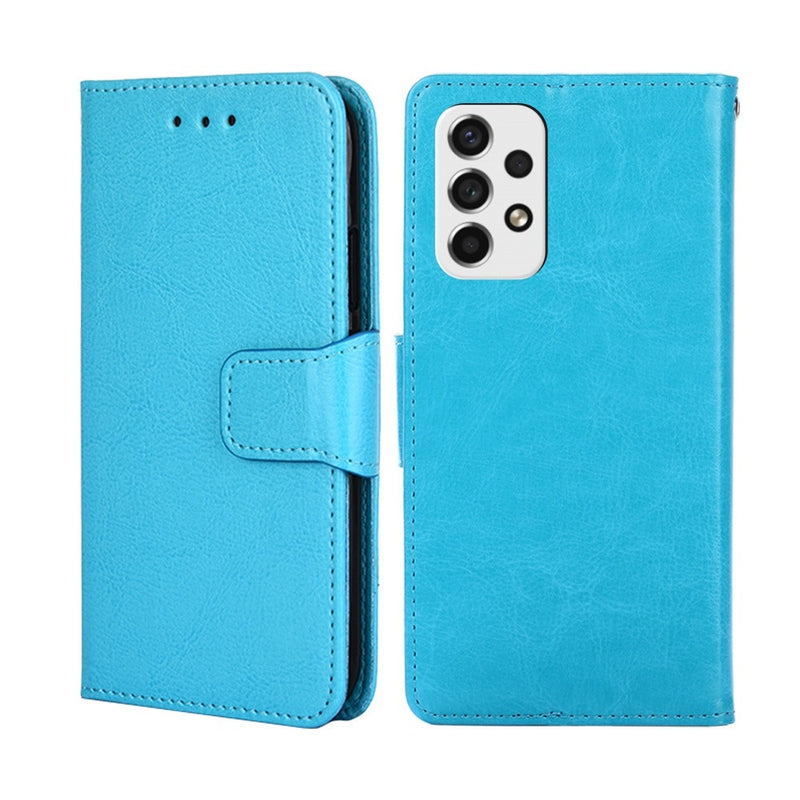 Funda Case para Samsung A53 Flip Cover Celeste Antishock