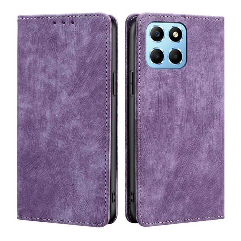 Funda Case para Honor X6 Flip Cover Lila Antishock