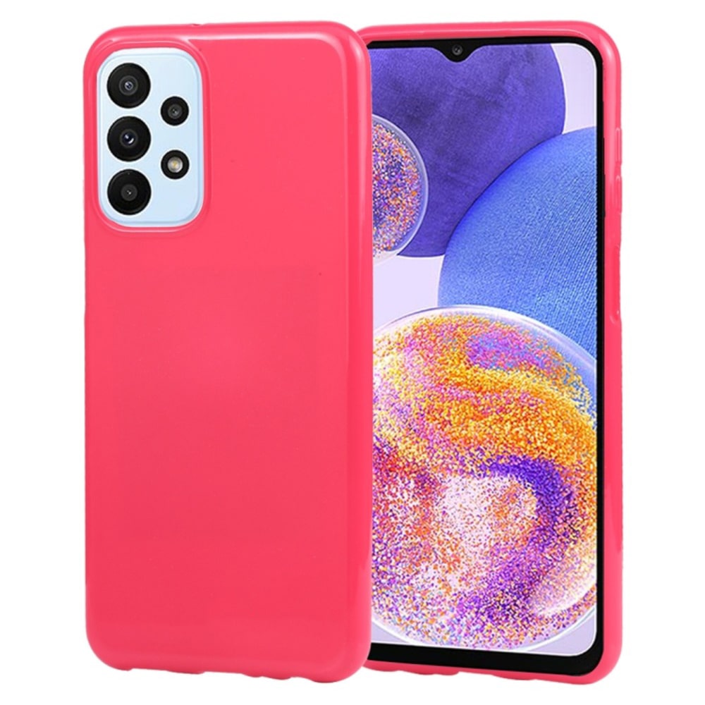 Funda Case para Samsung A23 5G Jelly Pearl Fucsia Antishock