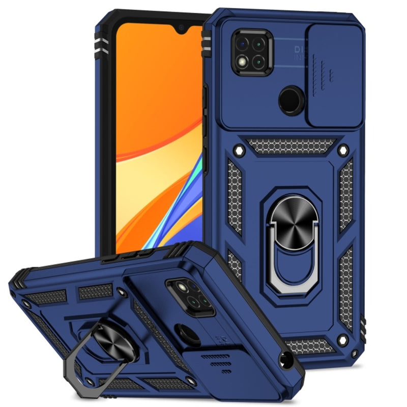 Funda Case for Xiaomi Redmi 9C Holder Protector Camara Azul