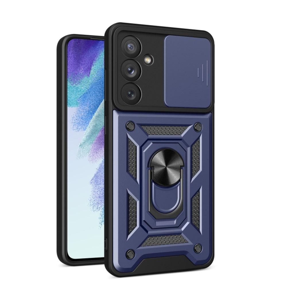 Funda Case para Samsung A54 Holder Protector Camara Azul