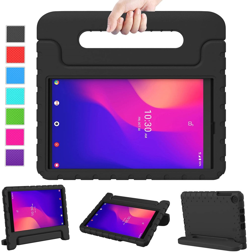 Funda para Samsung Tab A8 de Maleta en Goma Negra Antishock