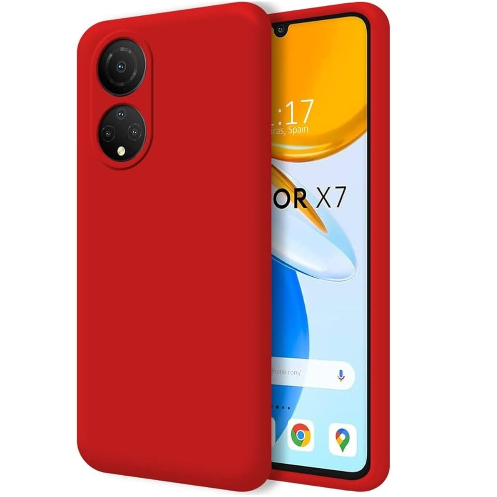 Funda Case para Honor X7 Soft Feeling Antishock Rojo