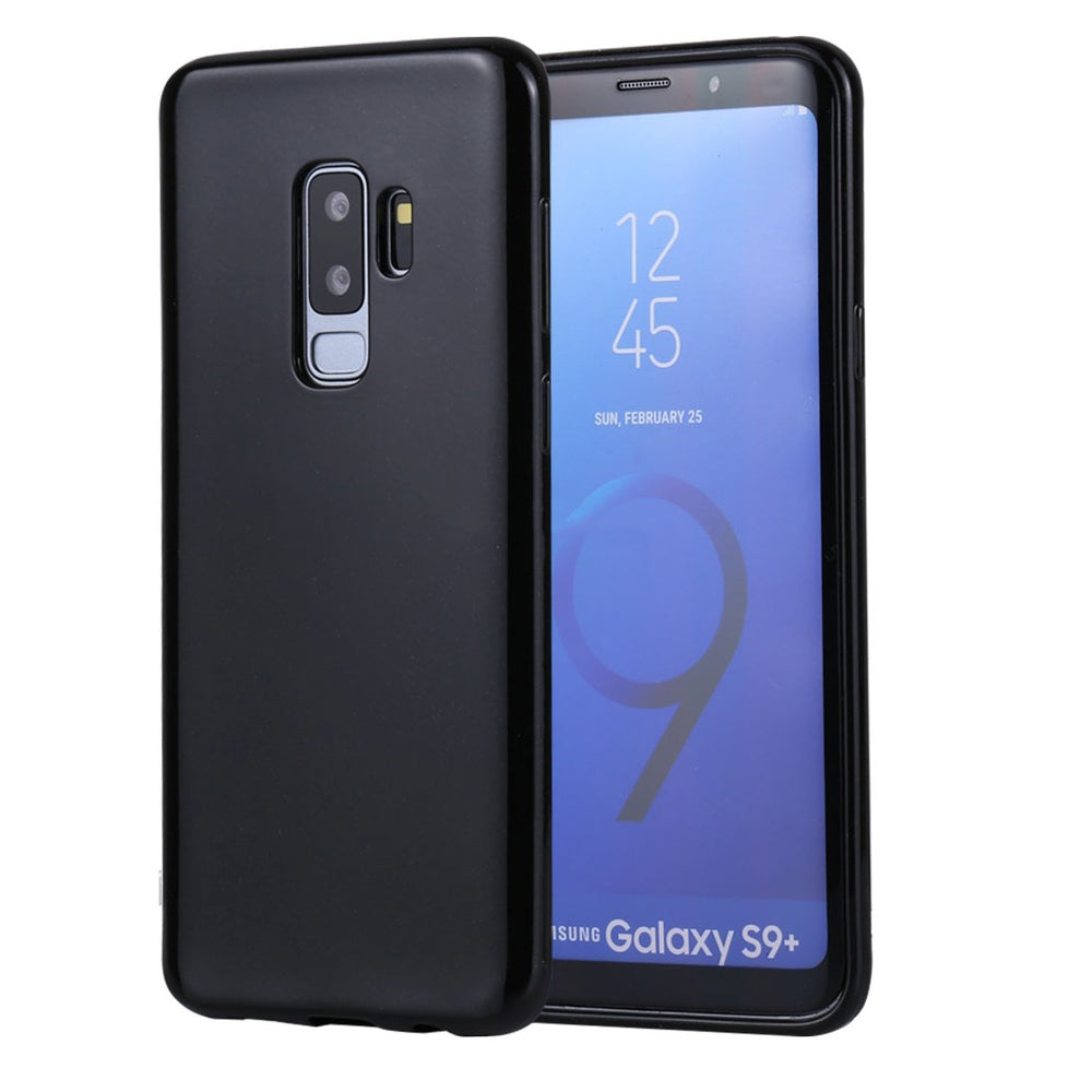 Funda Case para Samsung S9 Plus Jelly Pearl Negro Antishock