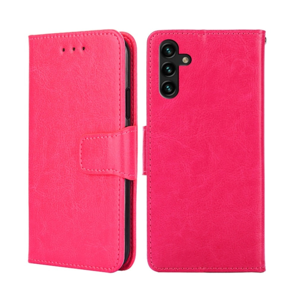 Funda Case para Samsung A04s Flip Cover Fucsia Antishock