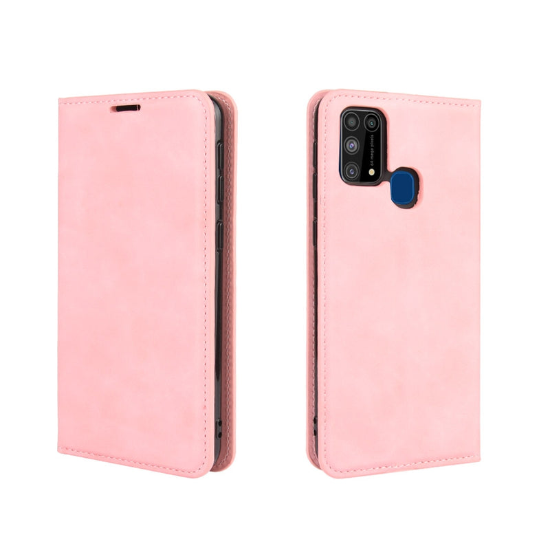 Funda Case para Samsung A31 Flip Cover Rosa Antishock