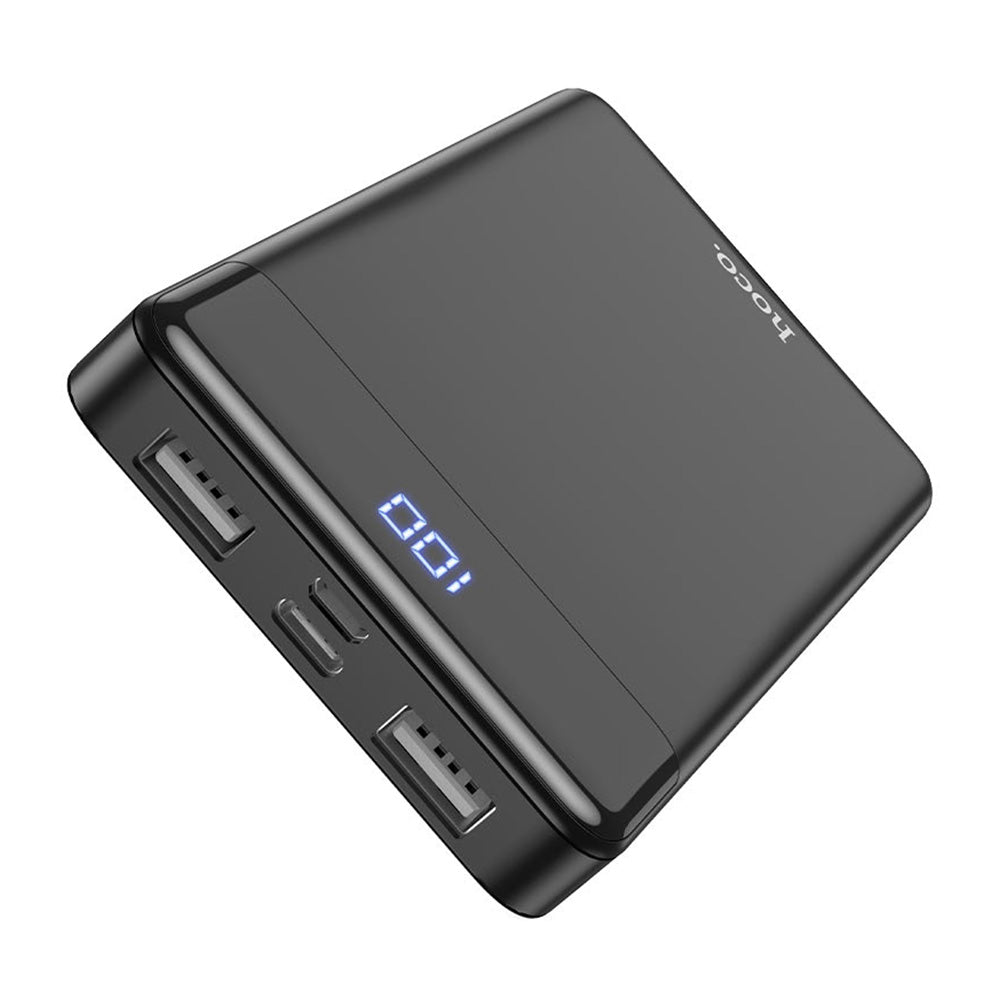 Power Bank 10000mAh Hoco J84 con Indicador LED Negro