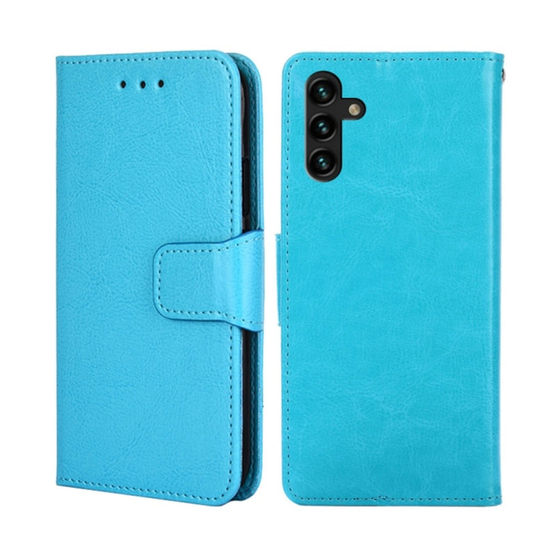 Funda Case for Samsung A13 5G Flip Cover Celeste Antishock