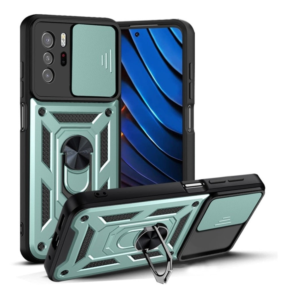 Funda para Xiaomi Redmi Note 10 Pro Holder Protector Verde