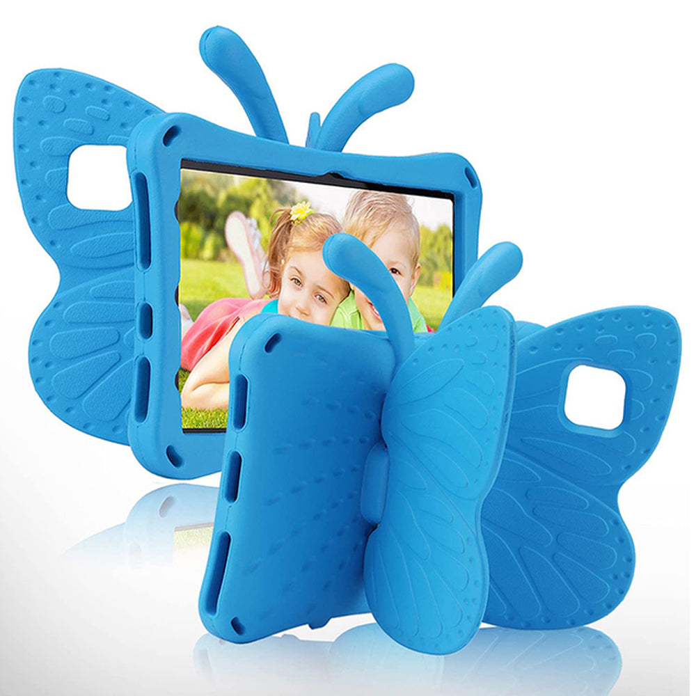 Funda para Samsung Tab A8 10.5" de Goma Mariposa Celeste