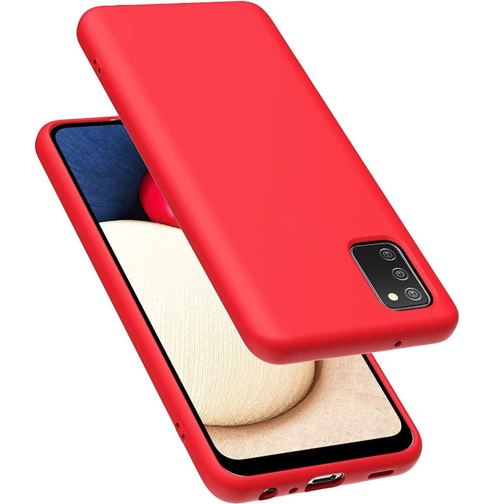 Funda Case para Samsung A03s Soft Feeling Antishock Rojo