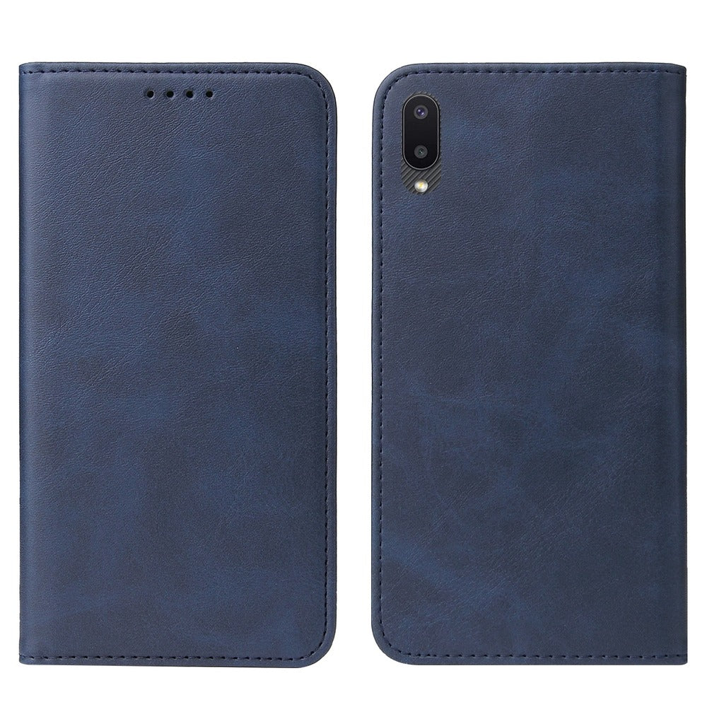 Funda Case para Samsung A02 Flip Cover Azul Antishock