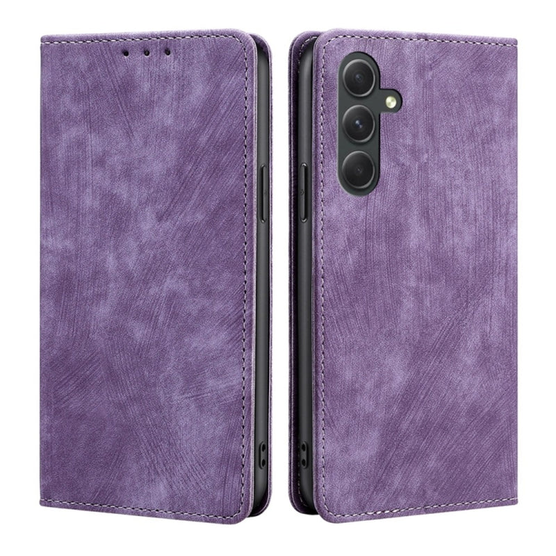 Funda Case para Samsung A54 Flip Cover Lila Antishock