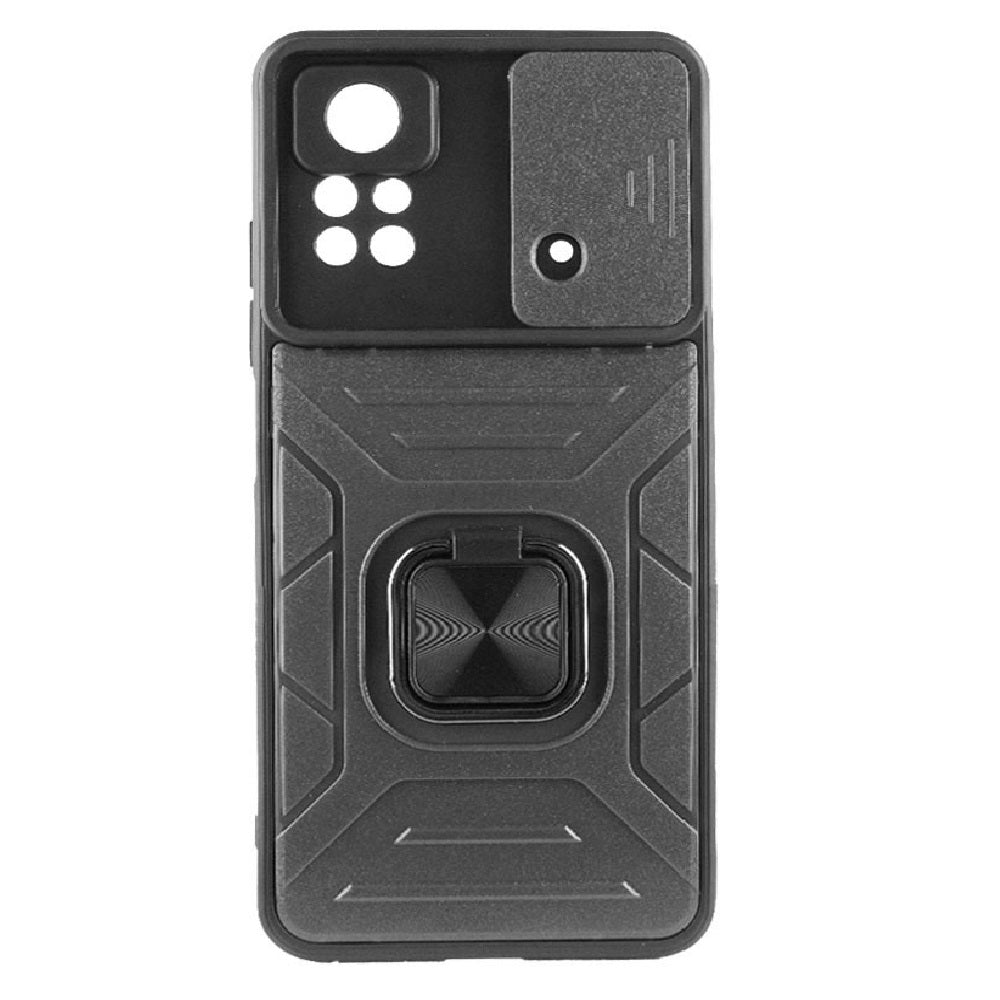 Funda Case para Xiaomi Poco X4 Pro 5G Robot Gris con Aro