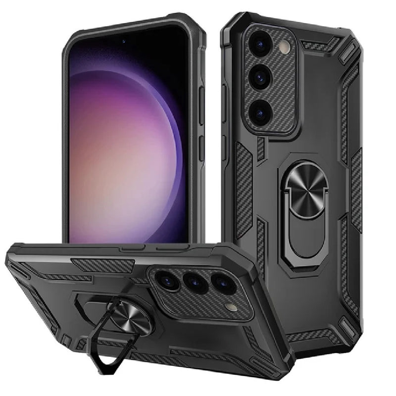 Funda for Xiaomi Note 9 Pro Holder Parante con Anillo Negro