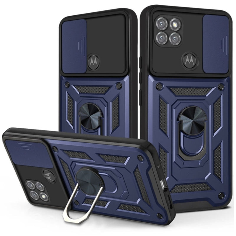 Funda para Motorola G9 Power Holder Protector Camara Azul
