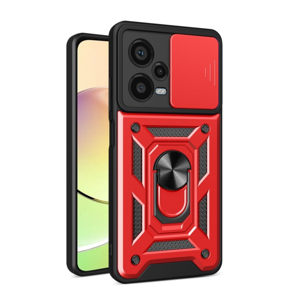 Funda Case para Xiaomi Redmi Note 12 PRO PLUS Holder Rojo